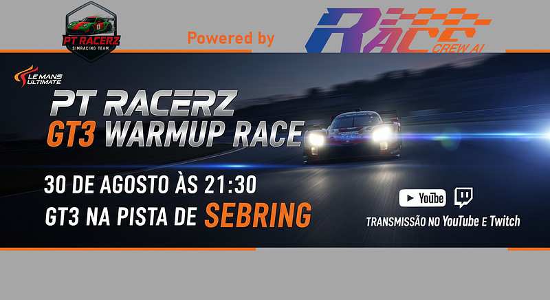 Poster — PT Racerz GT3 Warmup Race