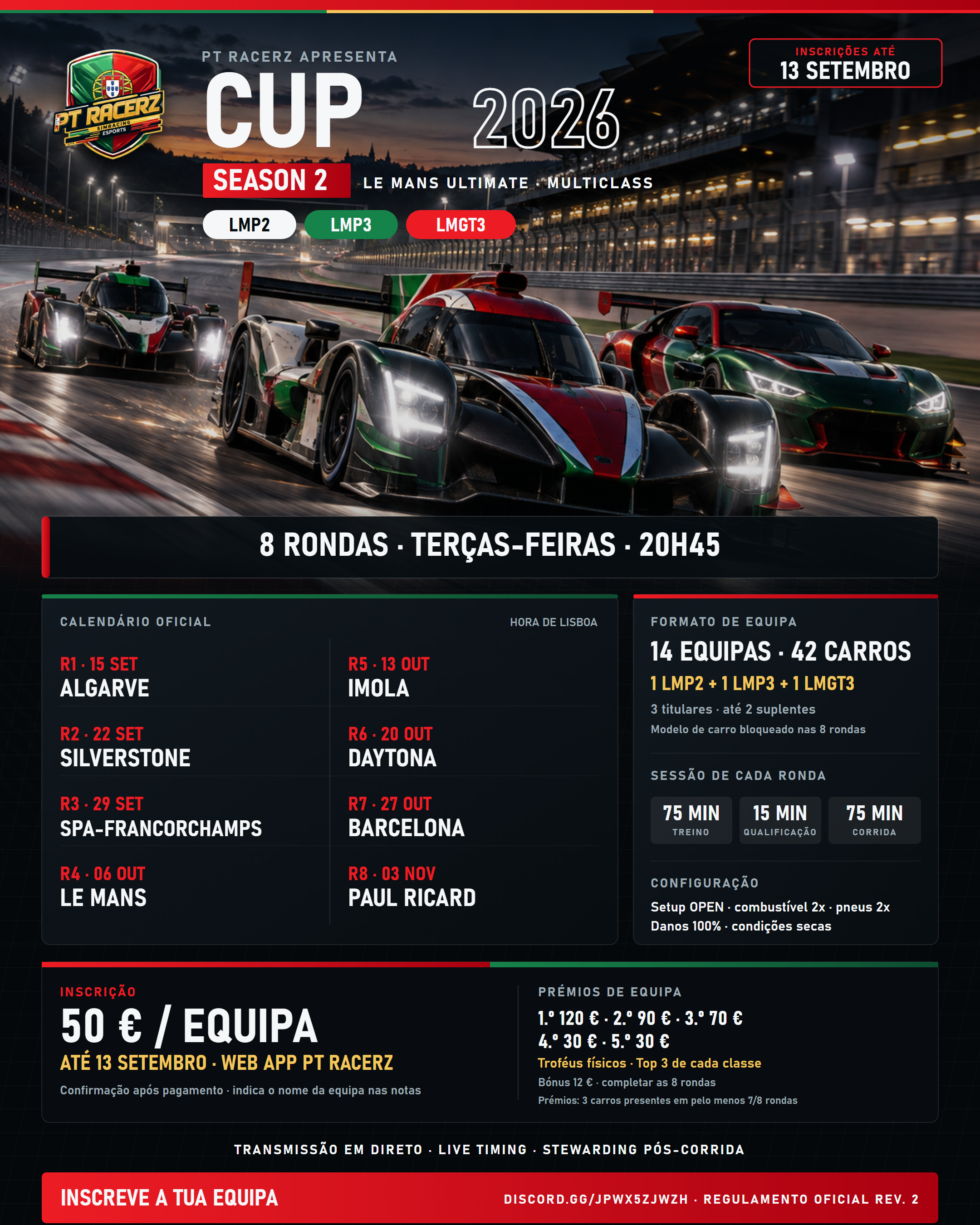 Poster — PT Racerz CUP 2026