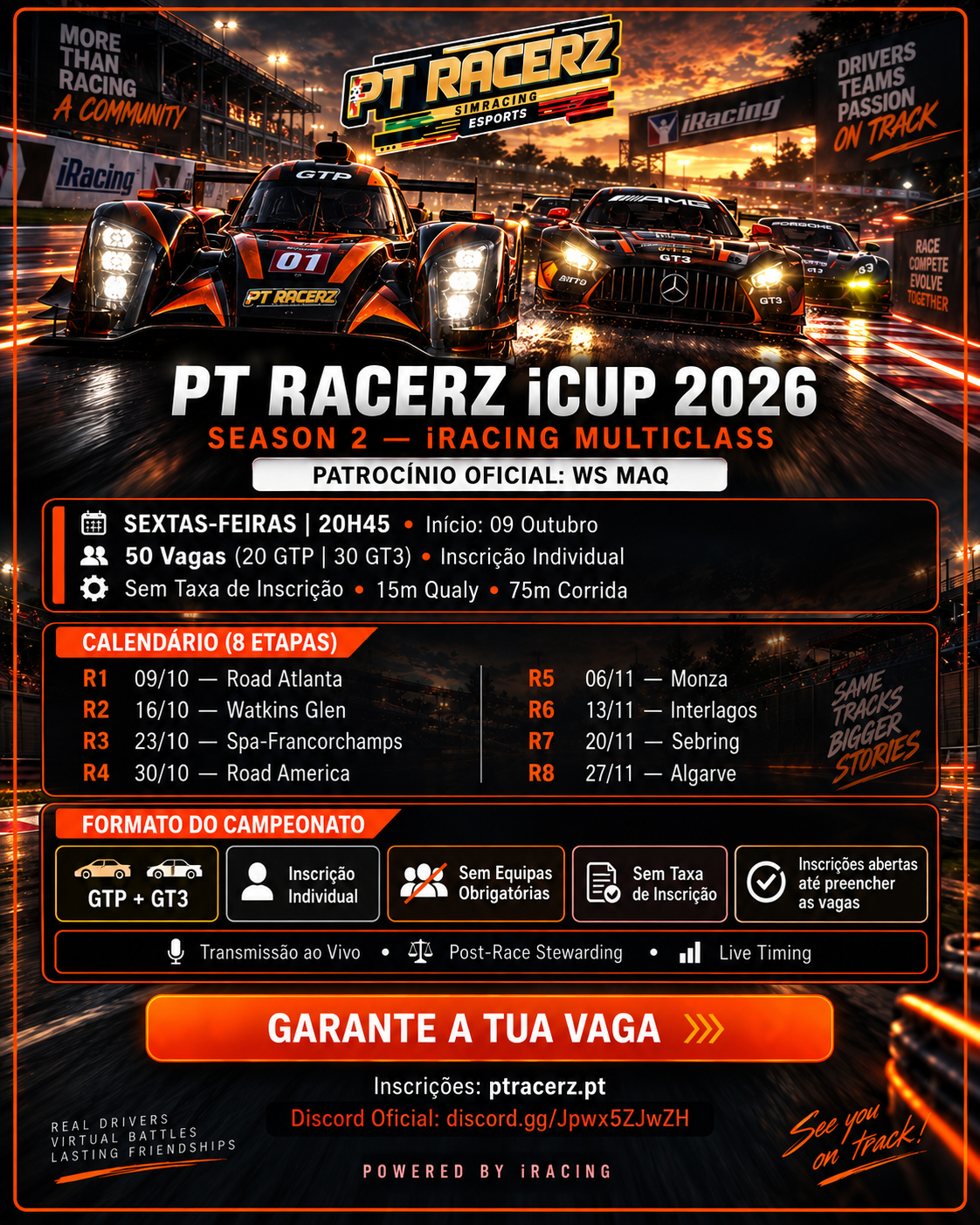 Poster — PT Racerz iCUP 2026
